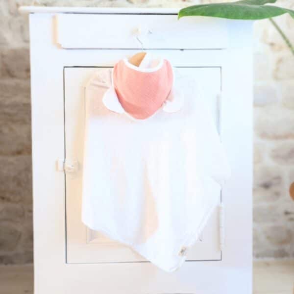 cape de bain rose Léontine et Camomille