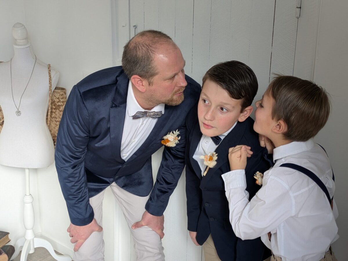 Boutonnières Mariage en Fleurs Séchées Ton Sauvage – Image 5